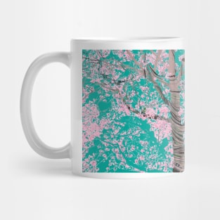 Spring Dark Cherry Blossoms Mug